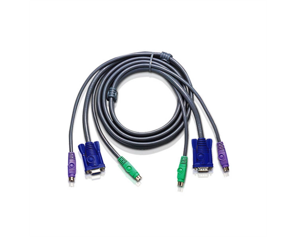 ATEN 2L-5003P/C KVM PS/2 VGA Kabel, grau, 3 m