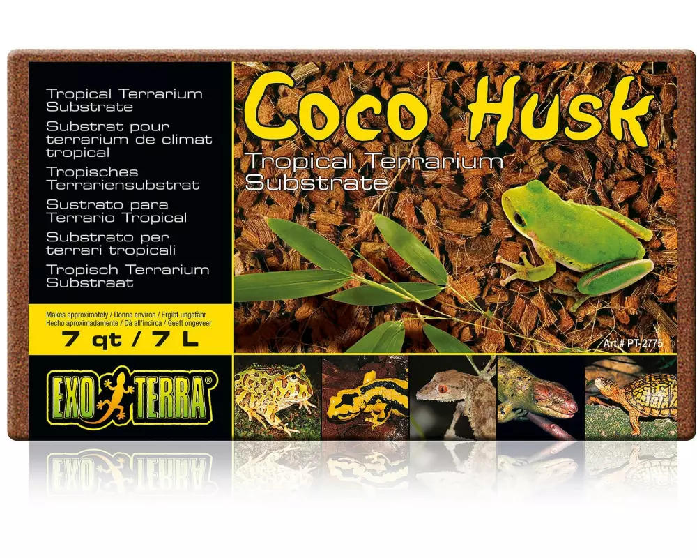 Exo Terra Bodensubstrat Coco Husk – Brick, 7 l