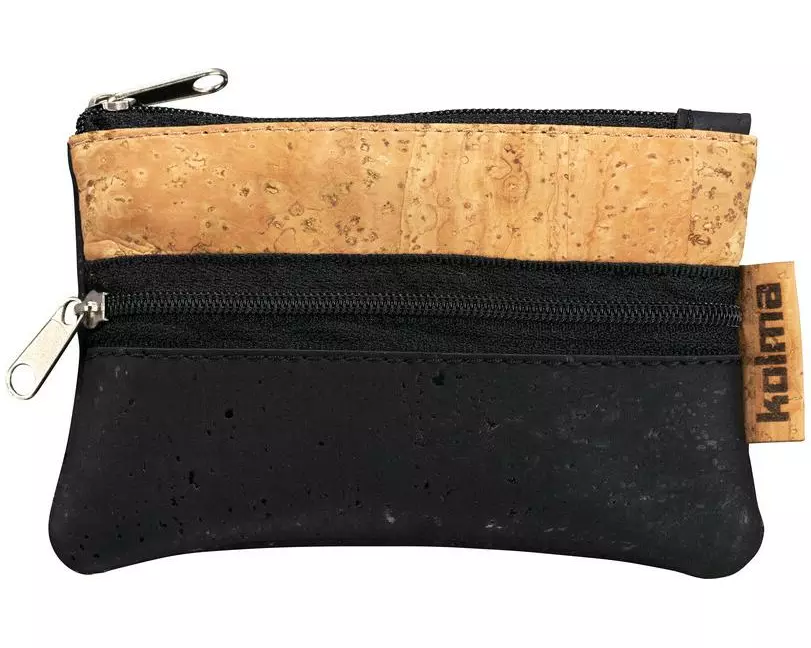 Kolma Accessoires-Tasche Naturkork Mini, Schwarz/Braun