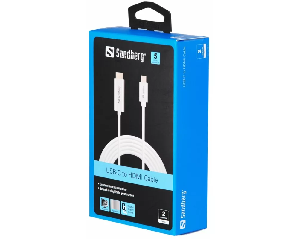 Sandberg Video Cable, HDMI-USB/C M-M, 2m