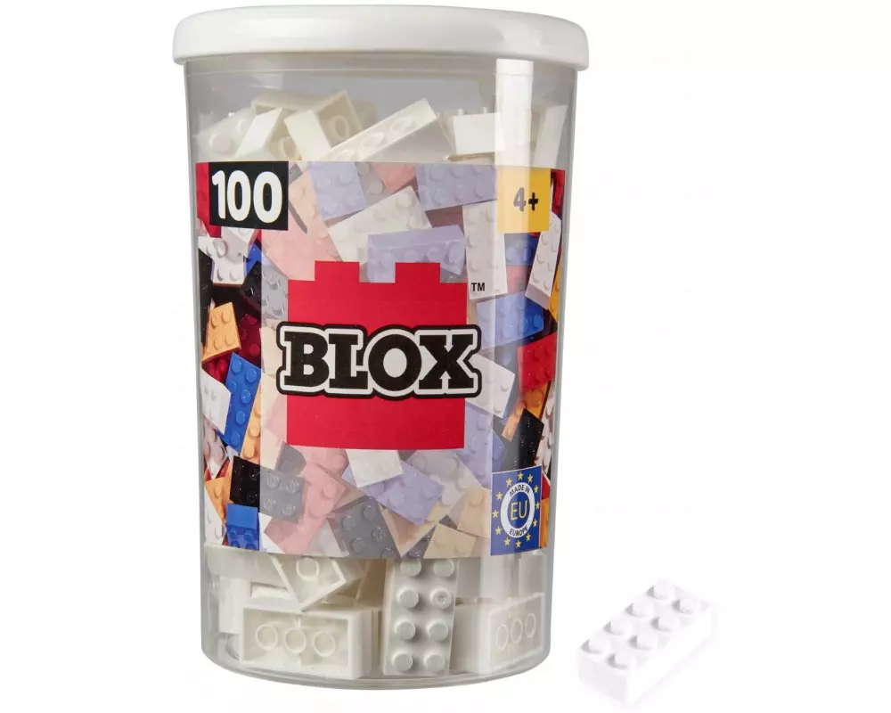 BLOX Bausteine 100 weisse 8er Steine