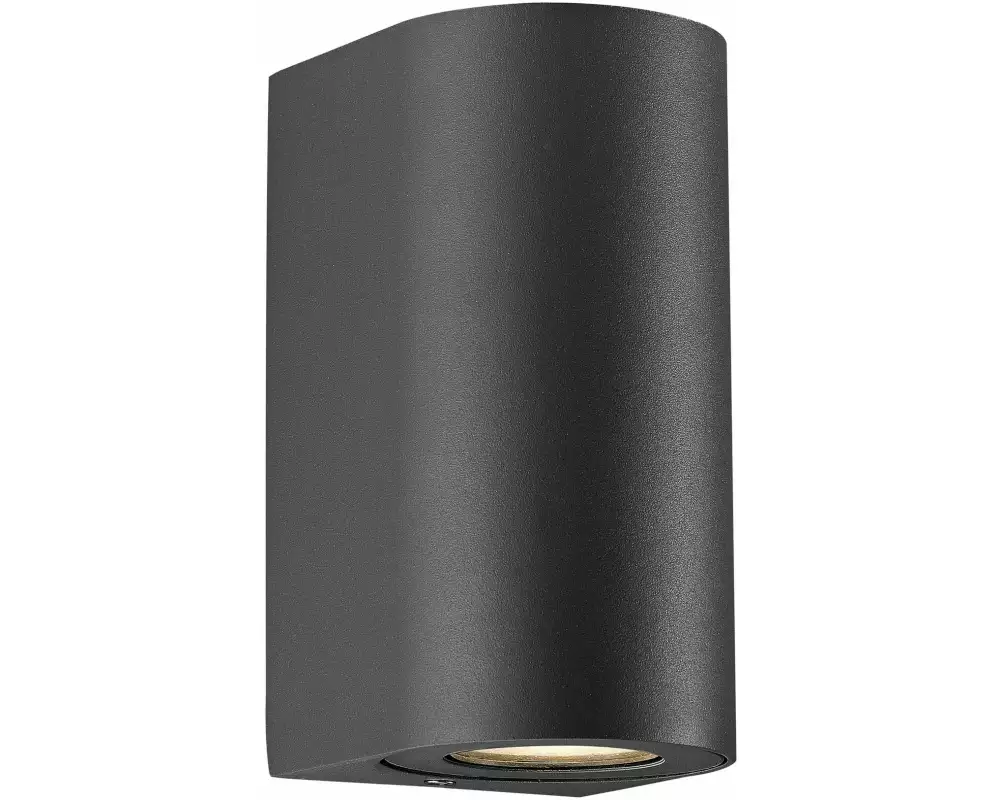 Nordlux Wandleuchte Canto Maxi 2 2 x 28W, GU10, IP44, schwarz