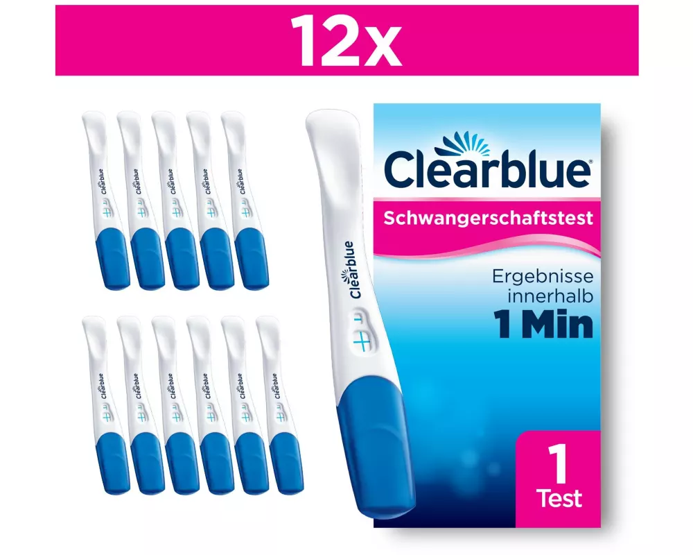 Clearblue Schwangerschaftstest Schnelle Erkennung 12 Stück