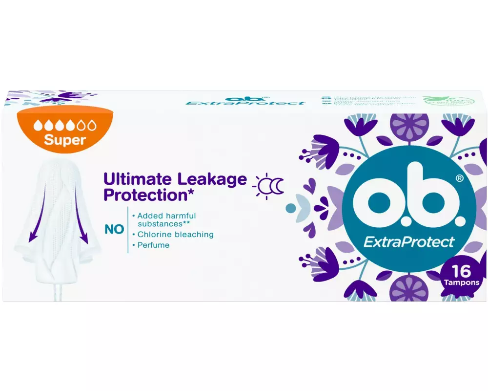 o.b. Tampons Extra Protect Night Super 16 Stück