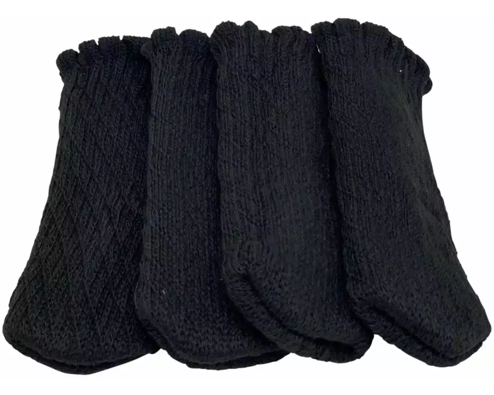 Dameco Bodenschoner Uni 4er Set, Schwarz