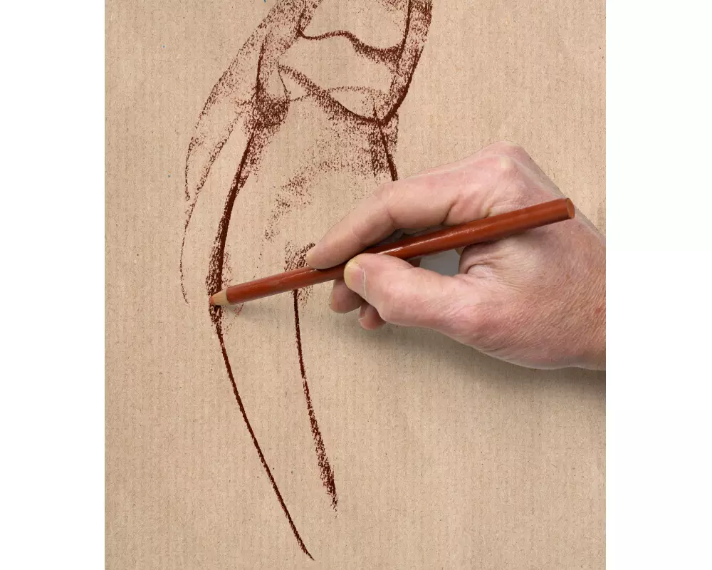 CLAIREFONTAINE Block geleimt A4 96545C Braun 100 Blatt