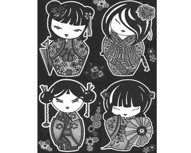 Tataruga Malset Samtbild A4, Kokeshi