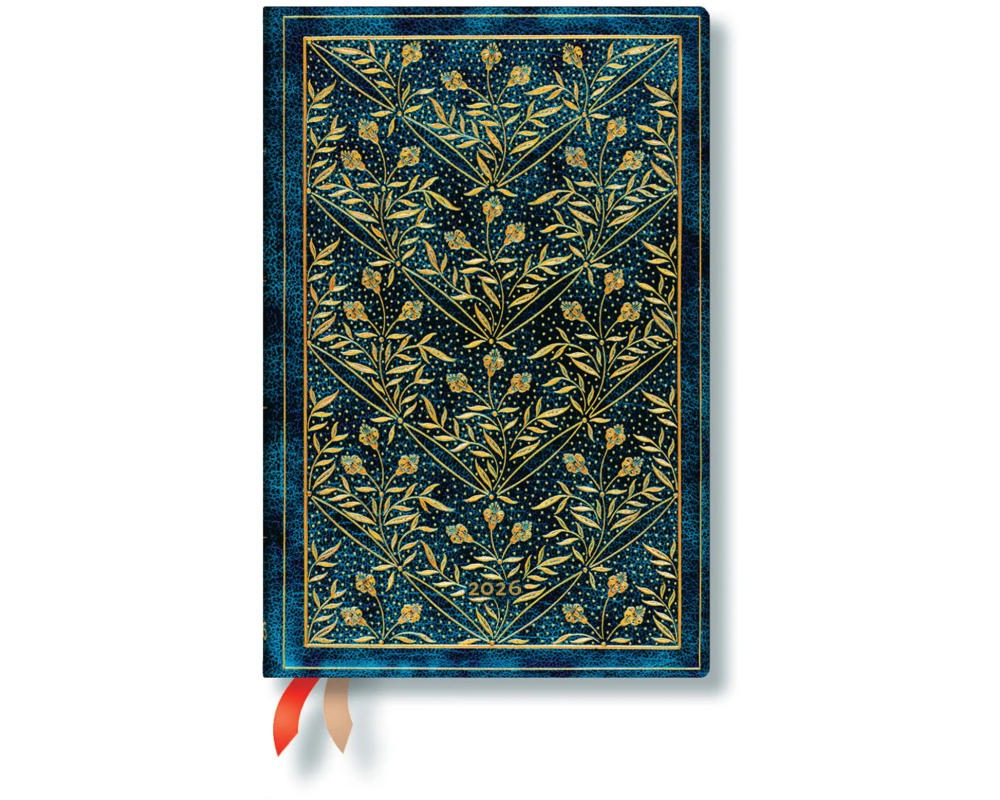 PAPERBLANKS Agenda Wildblumen 2026 DD0551-4 1T/1S TAG Mini HC DE 9.5x14cm