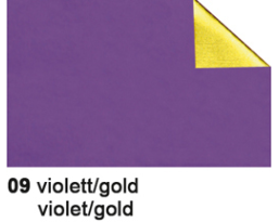 URSUS Bastelfolie Alu 50x80cm 4442109 90g, violett/gold