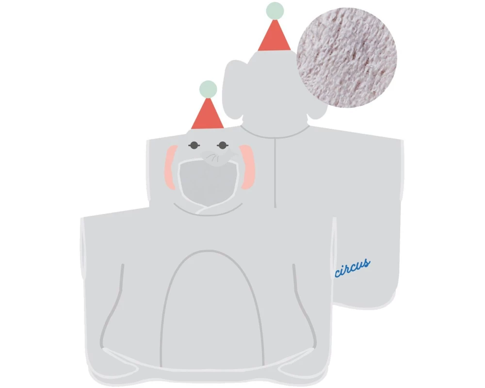 Chic Mic Kinder Poncho – Elephant