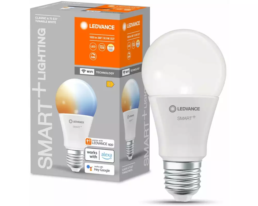Ledvance Leuchtmittel SMART+ WiFi Classic A75, E27, 2700-6500K,TW