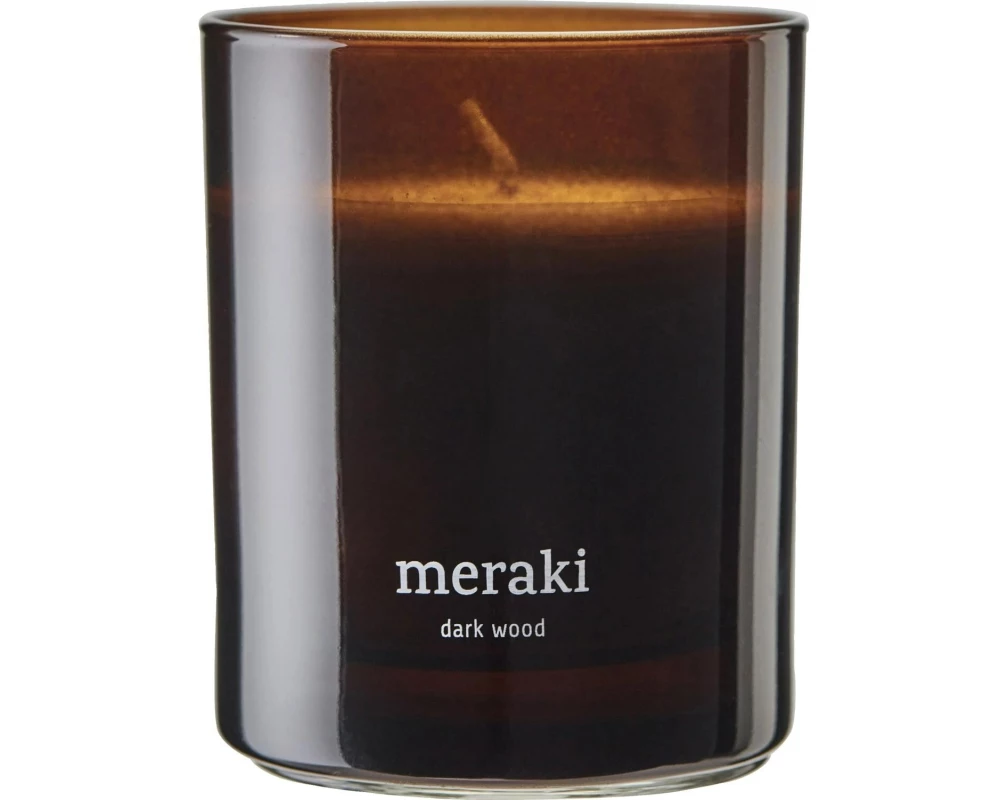 meraki Duftkerze Dark wood im Glas, 200 g