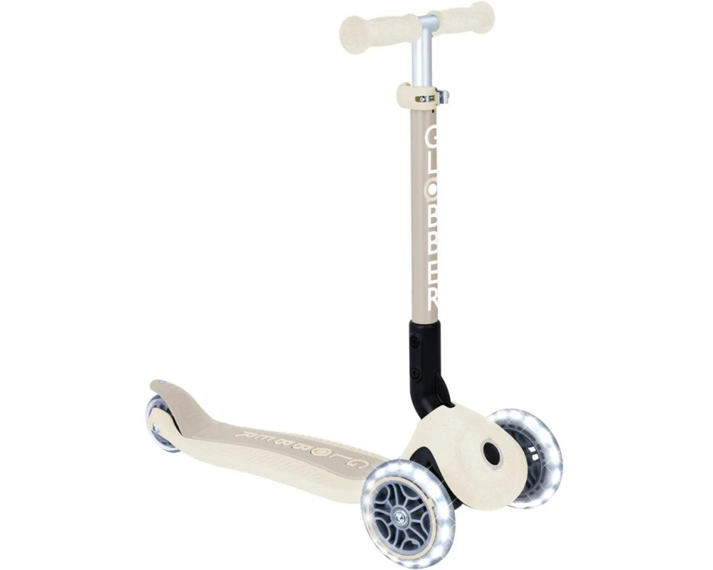 GLOBBER Scooter Junior Foldable Lights ECO Mini Beige