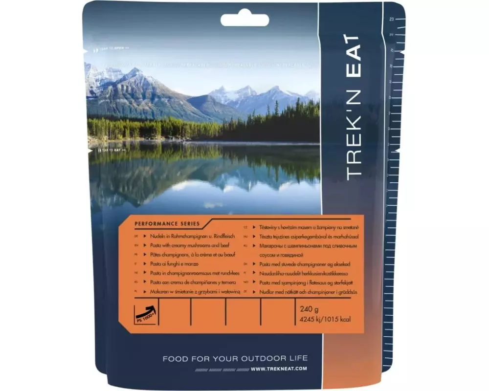 Trek 'N Eat Hauptgericht Nudeln in Rahmchampignon mit Rindfleisch,