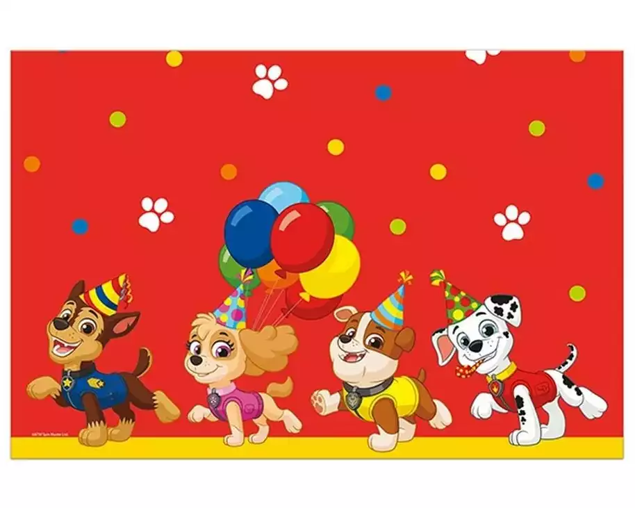 We fiesta Party Tischdecke Paw Patrol 120 cm x 180 cm, Rot