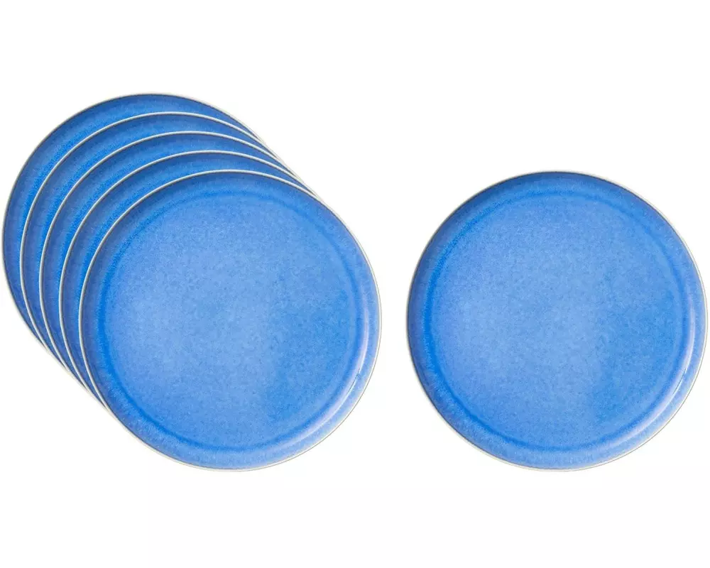 Studio Round Frühstücks- & Dessertteller North 6 Stück,Eisblau