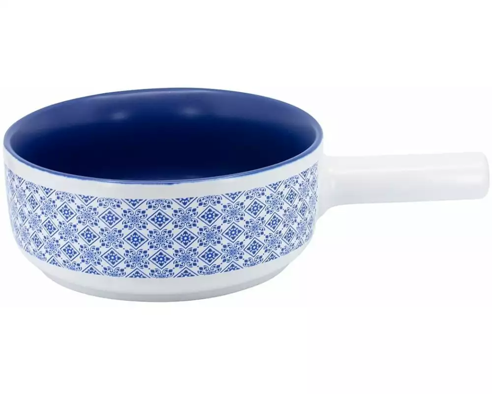 Kadastar Fondue-Caquelon Kacheln Weiss