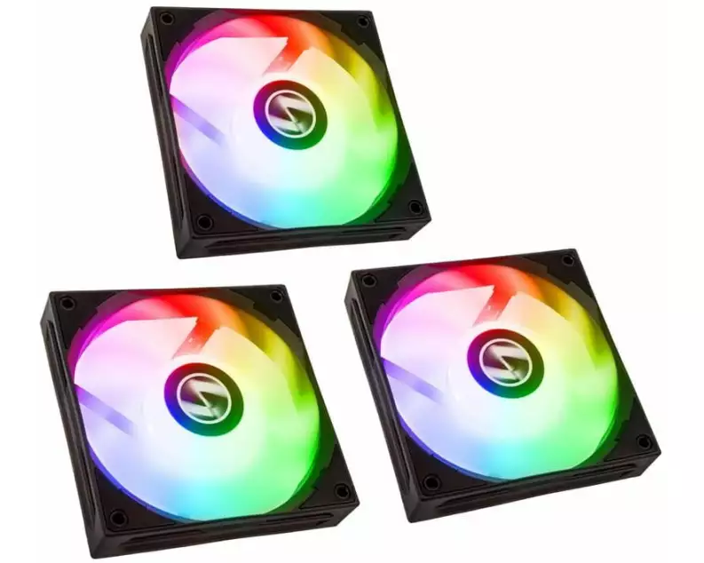 Lian Li PC-Lüfter ST120 3-er Pack, Inkl. Controller, Schwarz