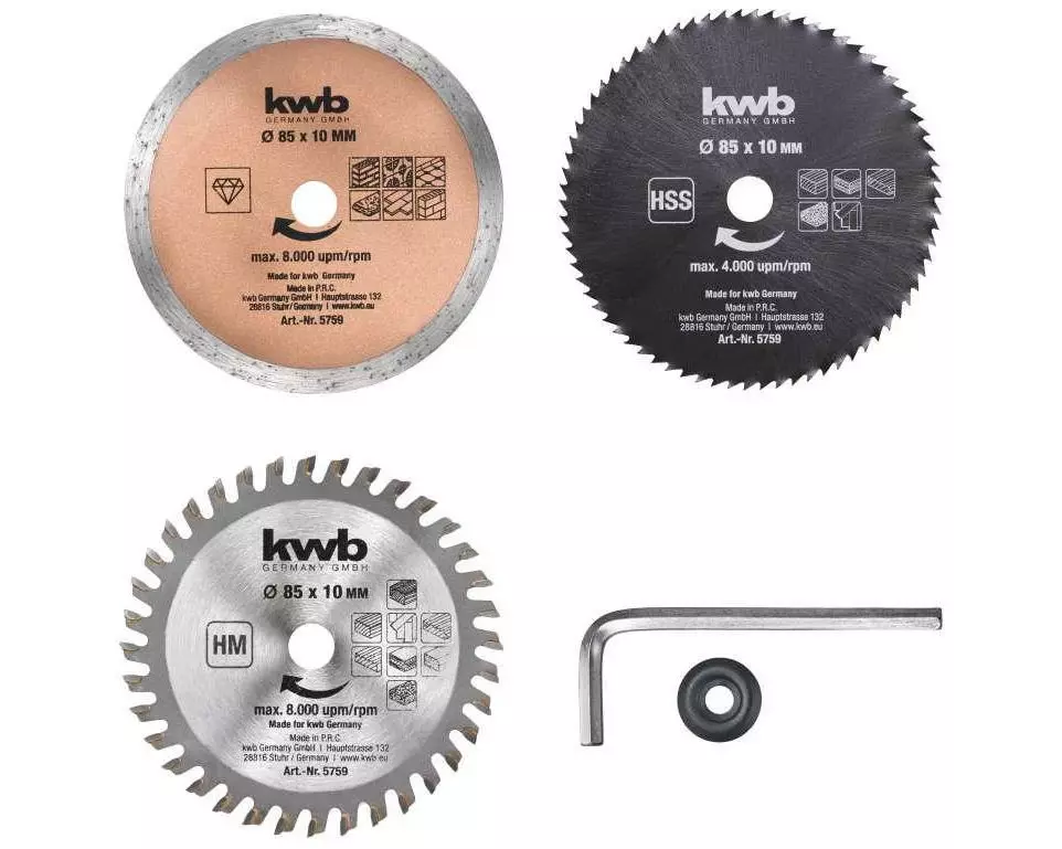 kwb Kreissägeblatt-Set Mini