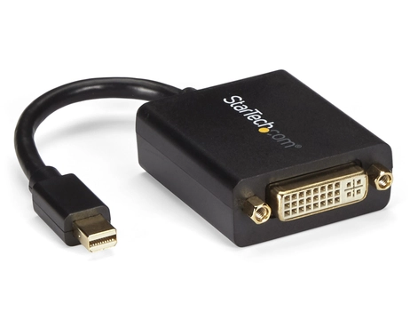 StarTech.com Mini DisplayPort to DVI Adapter, Mini DP to DVI-D Converter, 1080p Video, VESA Certified, mDP 1.2 to DVI Monitor/Display