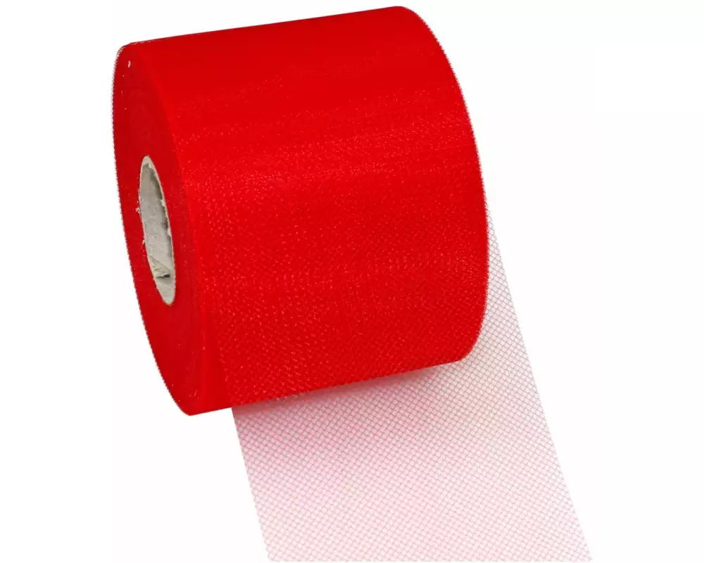 Pattberg Textilband Verona Tüll 7.2 cm x 50 m, Rot
