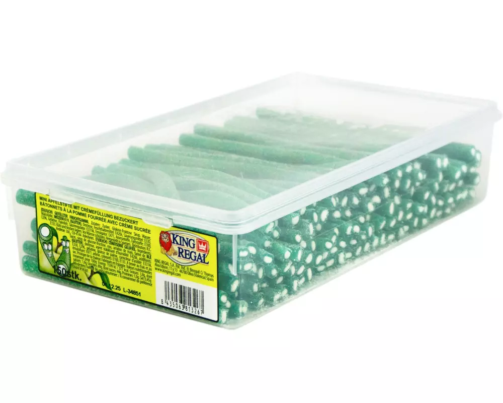 King Regal Gummibonbons Apfelstifte bezuckert 150 Stück
