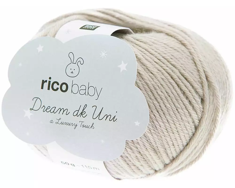 Rico Design Wolle Baby Dream Uni dk 50 g, Silbergrau