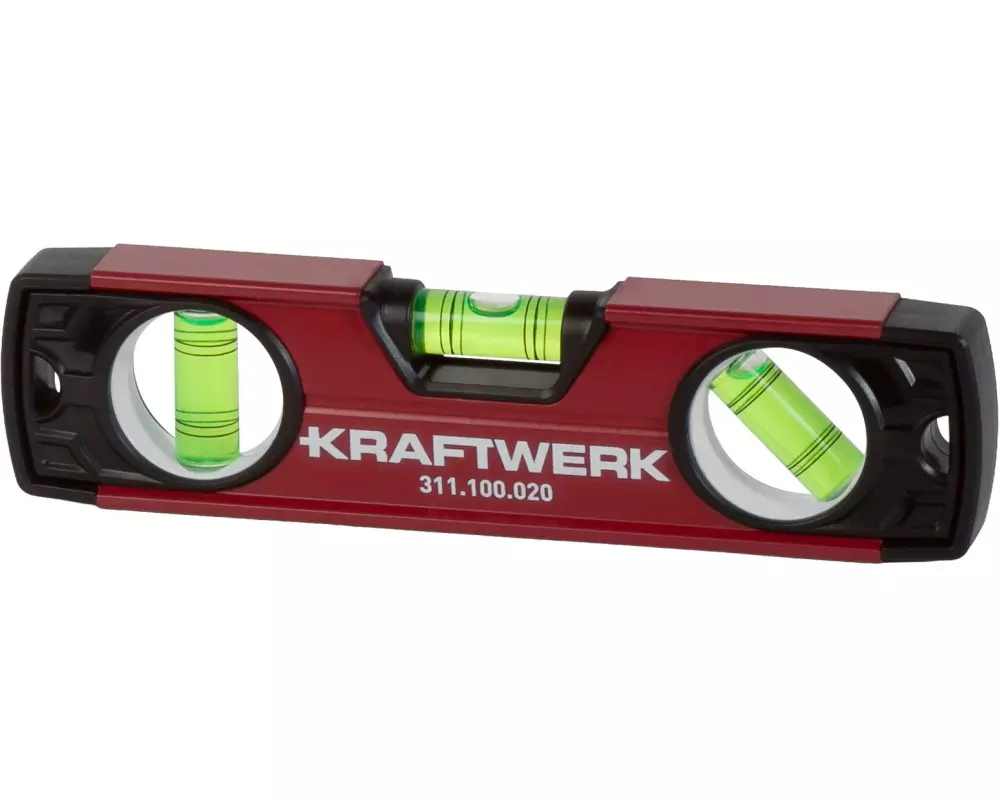 Kraftwerk Torpedo-Wasserwaage magnetisch, 20 cm, 1 mm/m