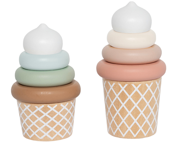 JABADABADO Stapelspiel 13x11cm C2566 Ice Cream 10-teilig