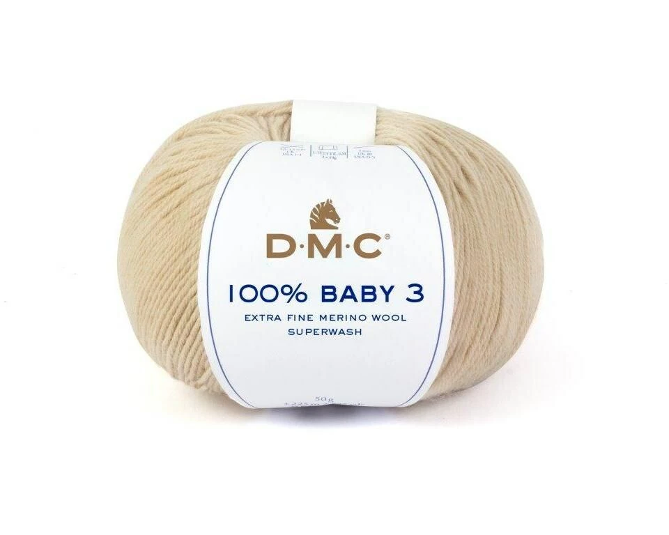DMC Wolle 100% Baby 3 Dunkelbeige