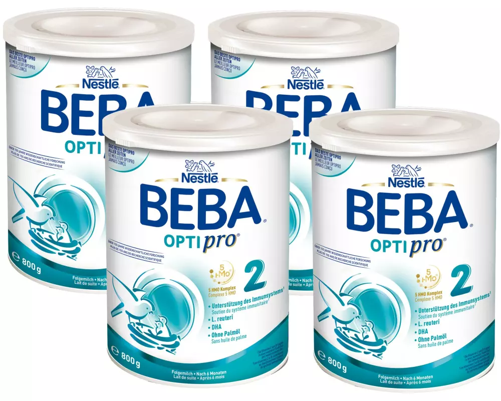 BEBA Folgemilch BEBA Optipro 2, 4x 800 g