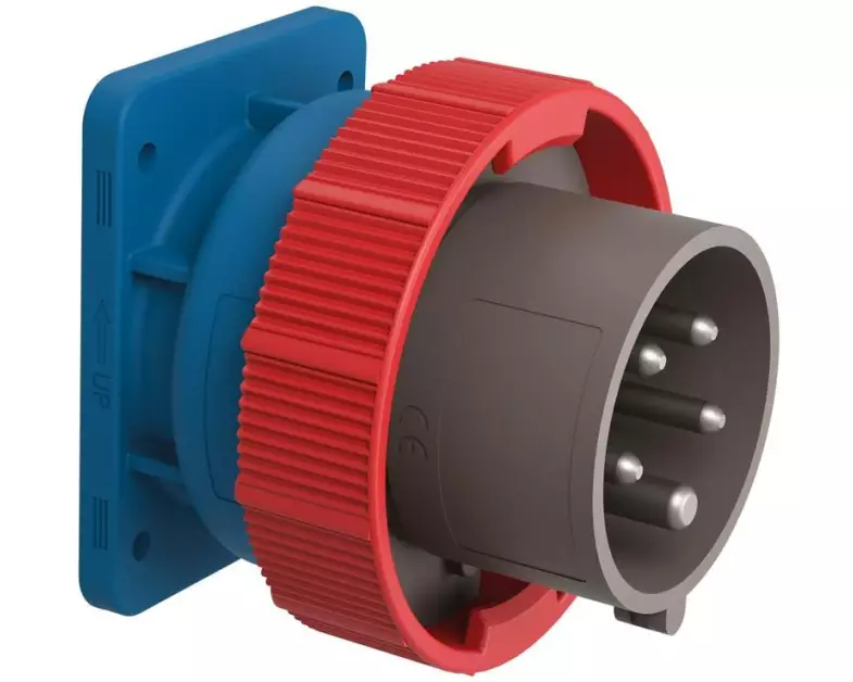 STEFFEN Palazzoli CEE Einbau-Stecker 3LNPE 32A 5P 400 V vernickelt