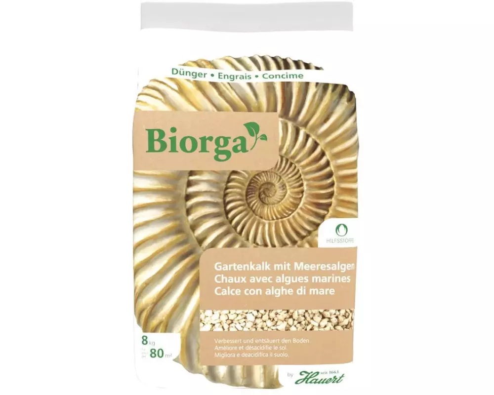 Hauert Gartenkalk Biorga mit Meeresalgen, 8 kg