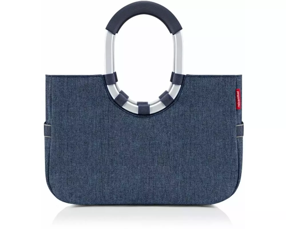Reisenthel Einkaufskorb Loopshopper M Herringbone Dark Blue