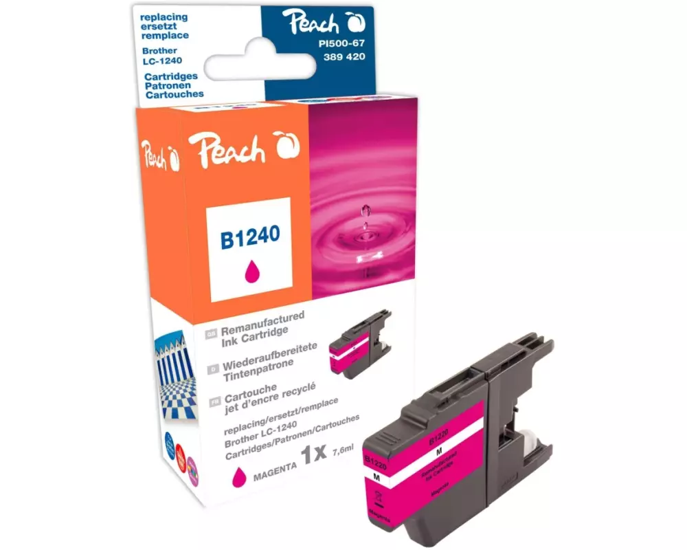 Peach Tinte Brother LC-1240M Magenta