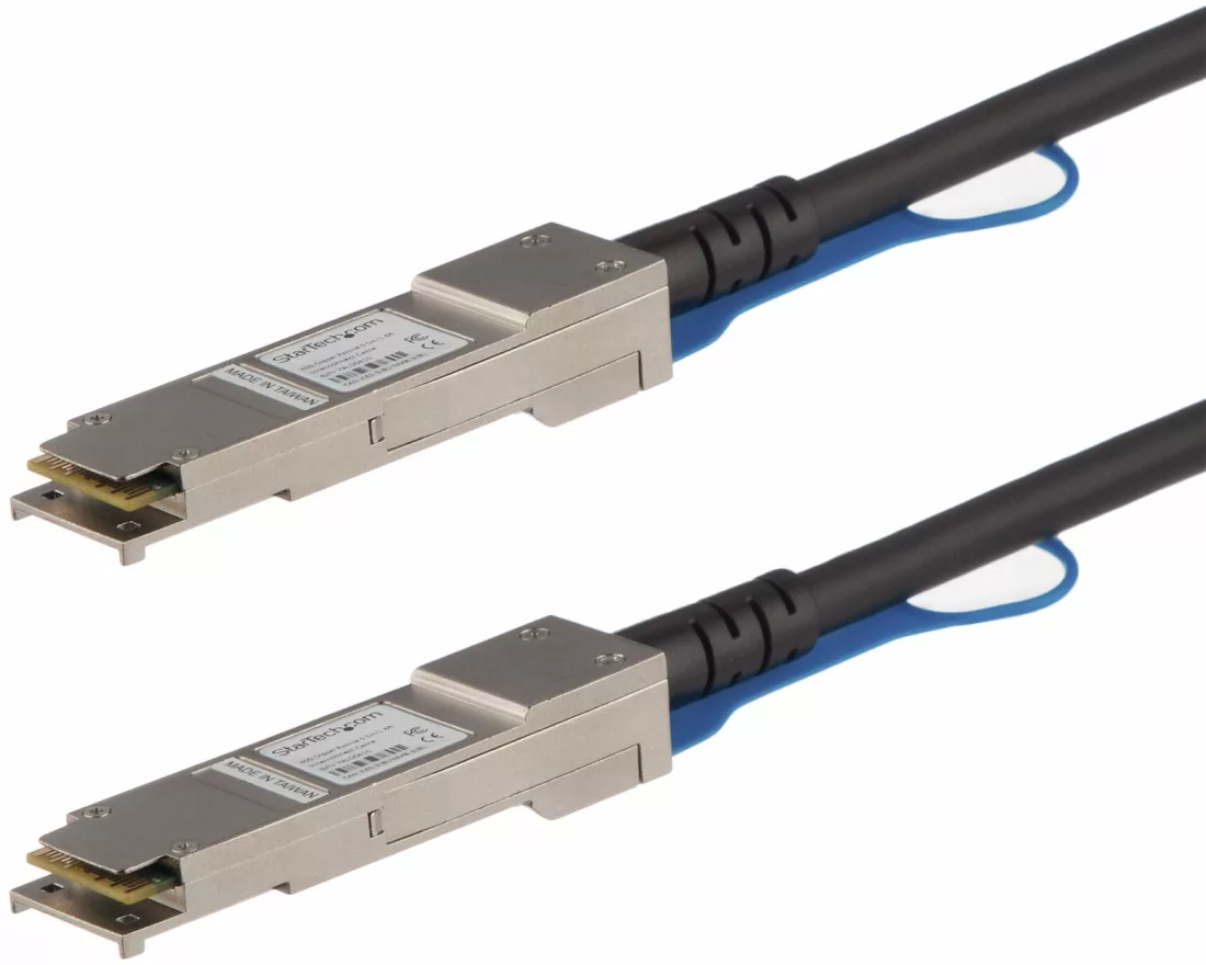 StarTech.com QFXQSFPDAC1M InfiniBand/Glasfaserkabel 1 m QSFP+ Schwarz