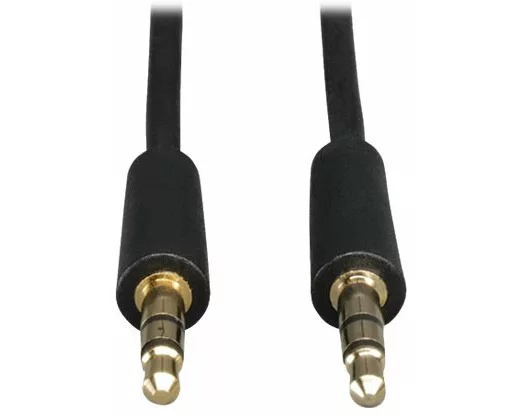 EATON TRIPPLITE 3.5mm Mini Stereo Audio Cable, for Microphones, Speakers and Headphones, M/M, 12 ft. 3.66m