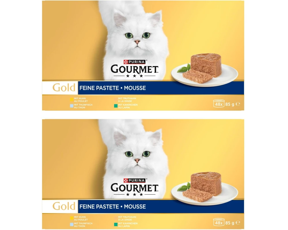 Purina Gourmet Nassfutter Gold Mousse Huhn 2x 48 x 85 g