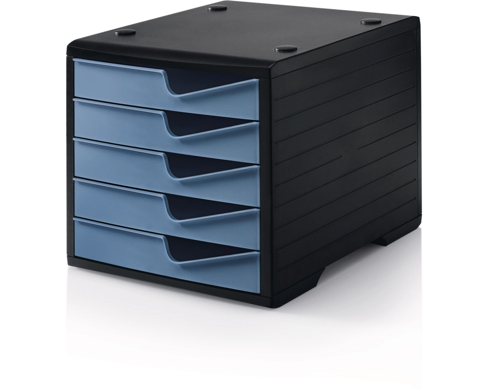 STYRO styroswingbox mit 5 Schubl. 275843036 taubenblau/Gehäuse schwarz
