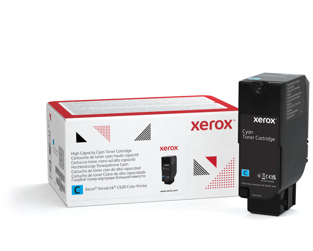 Xerox ® VersaLink® C620-Farbdrucker Hohe Kapazität-Tonermodul Cyan (12000 Seiten) - 006R04625