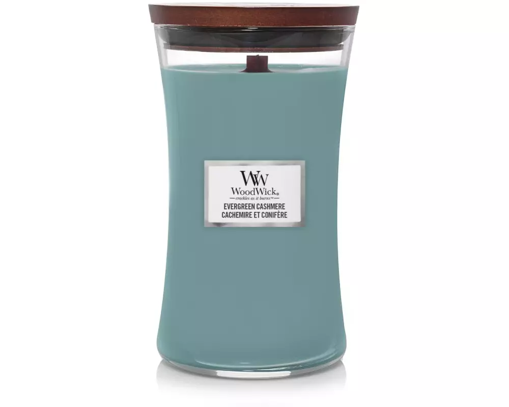 Woodwick Duftkerze Evergreen Cashmere Large Jar