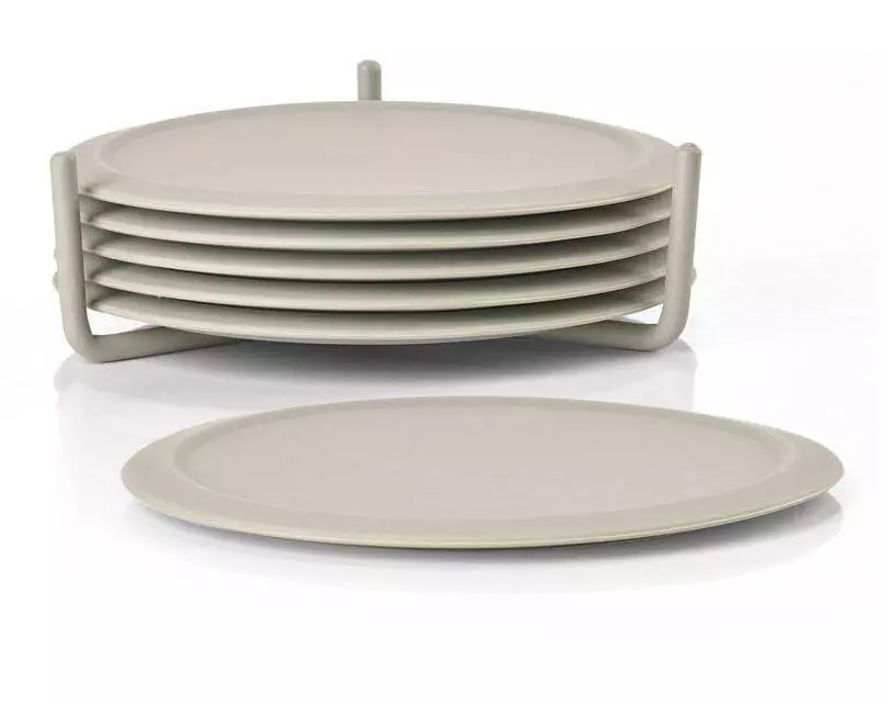 Zone Denmark Glasuntersetzer Singels 6 Stück, Mud