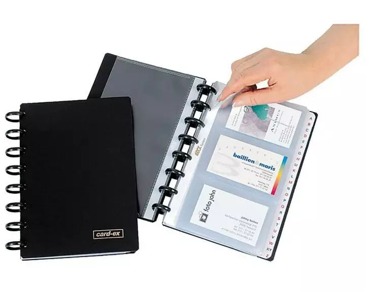 Adoc Sichtbuch Card-Ex A5, Schwarz