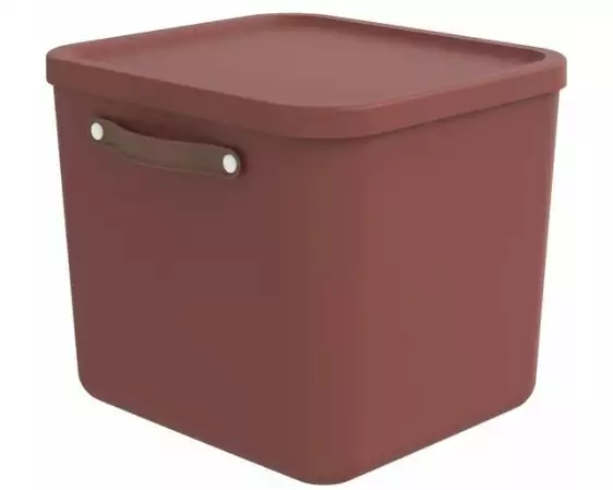 Rotho Aufbewahrungsbox Maloja 40 l, Iron Rot