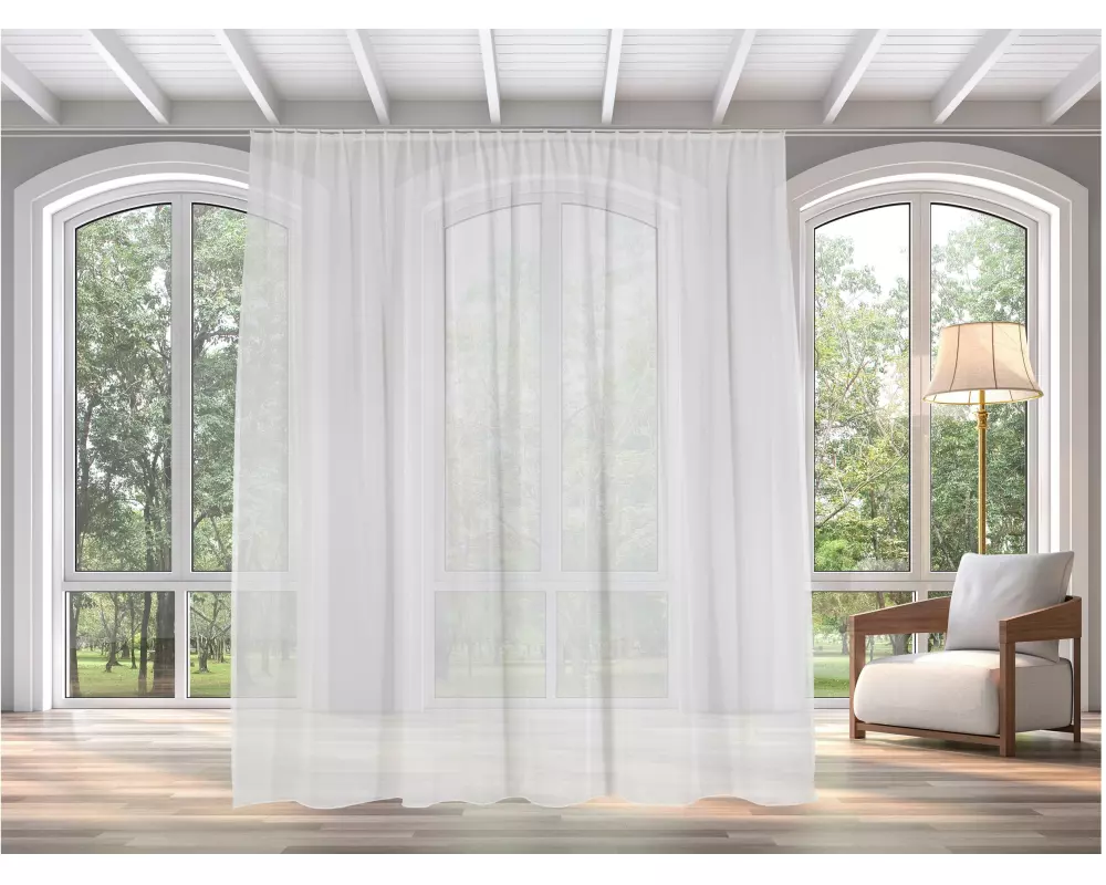 Casa Leon Tagvorhang mit Faltenband 450 cm x 245 cm