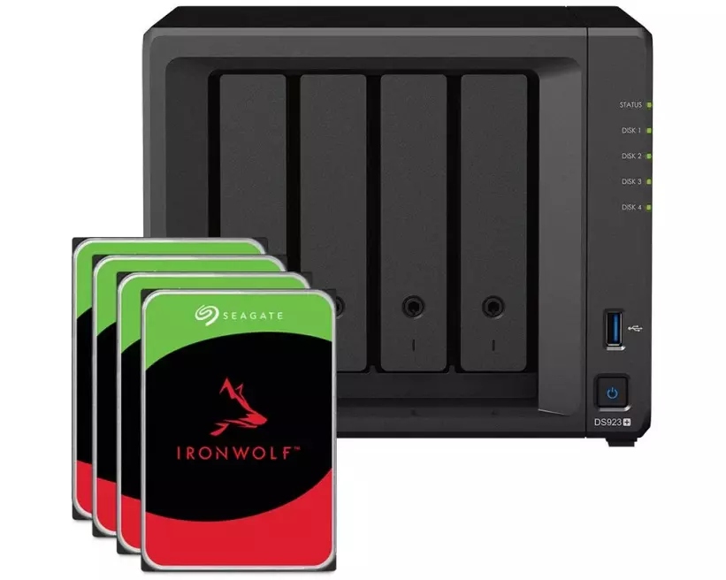 Synology NAS Diskstation DS923+ 4-bay Seagate Ironwolf 16 TB