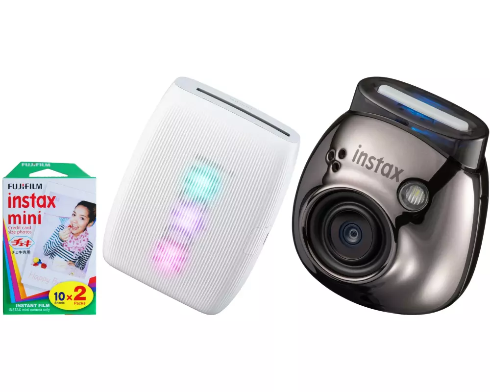 Fujifilm Fotokamera Instax Pal inkl. mini Link 3 und Film Metall