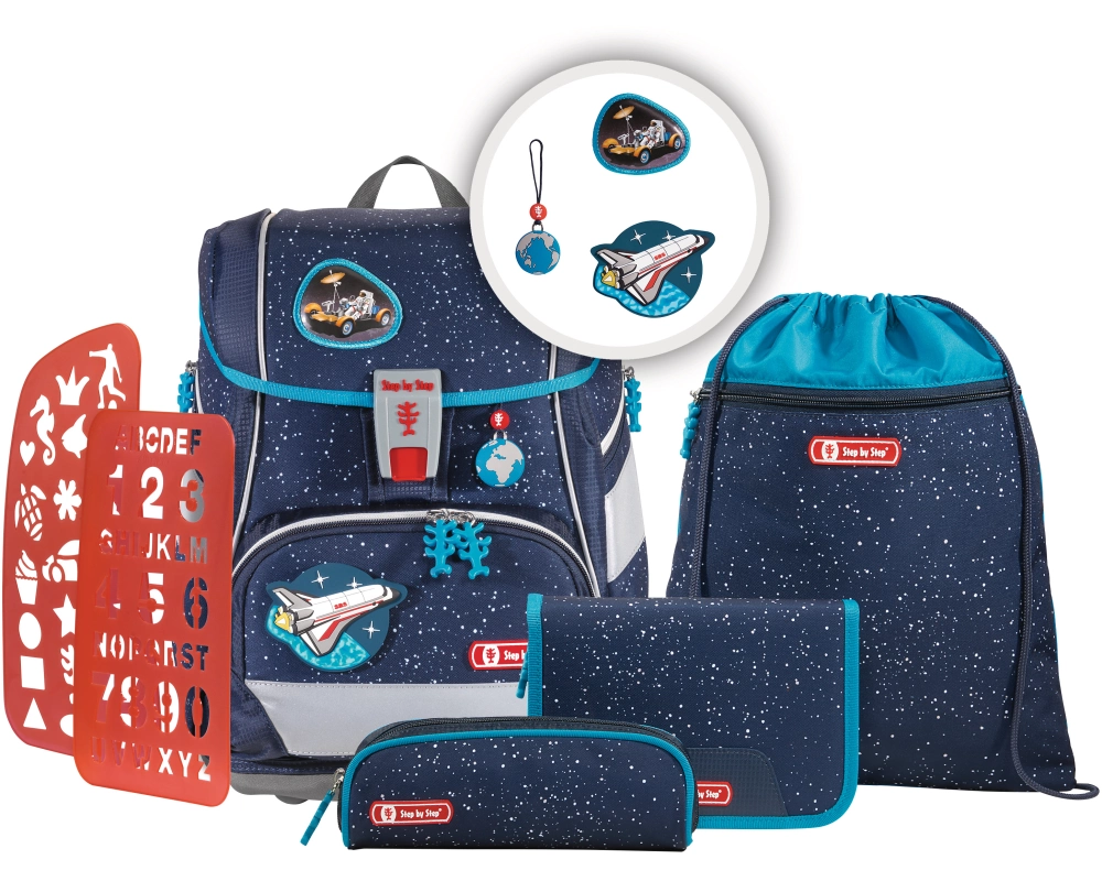 STEP BY STEP Schulranzen-Set 2IN1 PLUS 183753 Sky Rocket 6-teilig