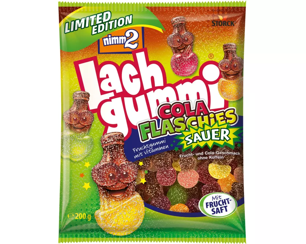Storck nimm2 Lachgummi Cola Flaschies sauer 200 g