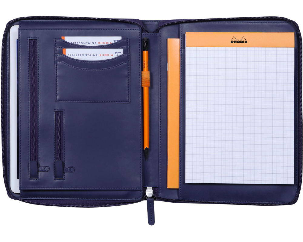 RHODIA Konferenzmappe A5 168104C blau